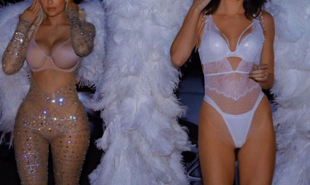 Kylie Jenner revive fotos en sensual lencería con alas junto a Kendall