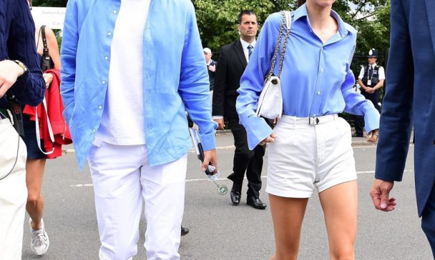Kendall Jenner y Fai Khadra en Wimbledon